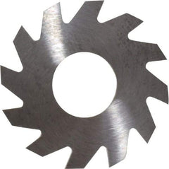 RobbJack - 1" Diam x 1/16" Blade Thickness x 3/8" Arbor Hole Diam, 12 Tooth Slitting and Slotting Saw - Arbor Connection, Right Hand, Uncoated, Solid Carbide, Concave Ground - Eagle Tool & Supply