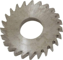 RobbJack - 1" Diam x 1/8" Blade Thickness x 3/8" Arbor Hole Diam, 24 Tooth Slitting and Slotting Saw - Arbor Connection, Right Hand, Uncoated, Solid Carbide, Concave Ground - Eagle Tool & Supply