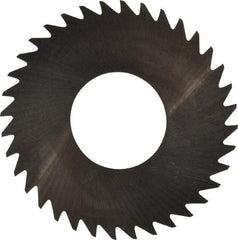 RobbJack - 1-1/4" Diam x 0.008" Blade Thickness x 1/2" Arbor Hole Diam, 36 Tooth Slitting and Slotting Saw - Arbor Connection, Right Hand, Uncoated, Solid Carbide, Concave Ground - Eagle Tool & Supply