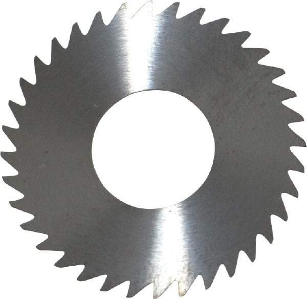 RobbJack - 1-1/4" Diam x 0.02" Blade Thickness x 1/2" Arbor Hole Diam, 36 Tooth Slitting and Slotting Saw - Arbor Connection, Right Hand, Uncoated, Solid Carbide, Concave Ground - Eagle Tool & Supply