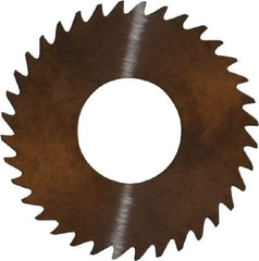 RobbJack - 1-1/4" Diam x 0.025" Blade Thickness x 1/2" Arbor Hole Diam, 36 Tooth Slitting and Slotting Saw - Arbor Connection, Right Hand, Uncoated, Solid Carbide, Concave Ground - Eagle Tool & Supply