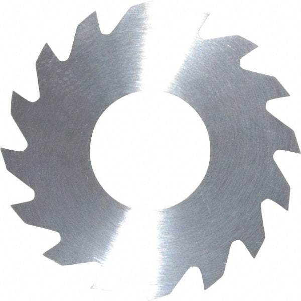 RobbJack - 1-1/4" Diam x 0.0312" Blade Thickness x 1/2" Arbor Hole Diam, 16 Tooth Slitting and Slotting Saw - Arbor Connection, Right Hand, Uncoated, Solid Carbide, Concave Ground - Eagle Tool & Supply