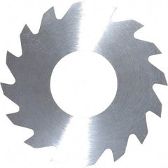 RobbJack - 1-1/4" Diam x 0.0312" Blade Thickness x 1/2" Arbor Hole Diam, 16 Tooth Slitting and Slotting Saw - Arbor Connection, Right Hand, Uncoated, Solid Carbide, Concave Ground - Eagle Tool & Supply