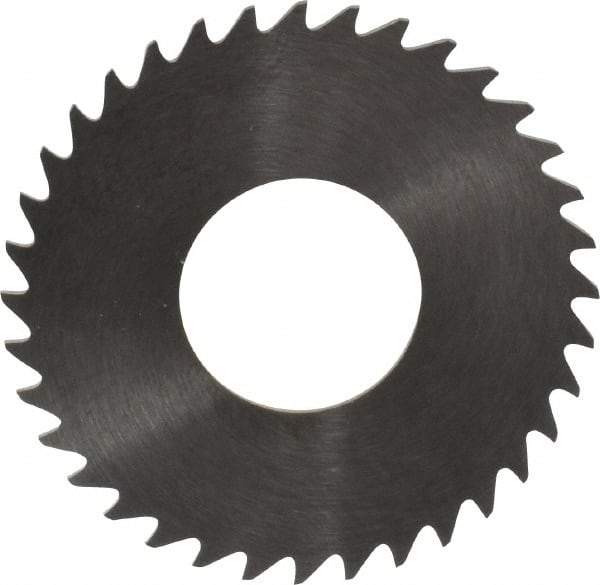 RobbJack - 1-1/4" Diam x 0.0312" Blade Thickness x 1/2" Arbor Hole Diam, 36 Tooth Slitting and Slotting Saw - Arbor Connection, Right Hand, Uncoated, Solid Carbide, Concave Ground - Eagle Tool & Supply