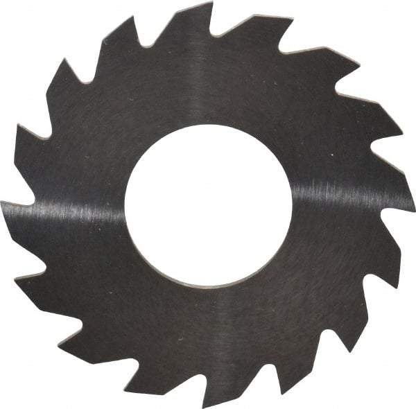 RobbJack - 1-1/4" Diam x 0.04" Blade Thickness x 1/2" Arbor Hole Diam, 16 Tooth Slitting and Slotting Saw - Arbor Connection, Right Hand, Uncoated, Solid Carbide, Concave Ground - Eagle Tool & Supply