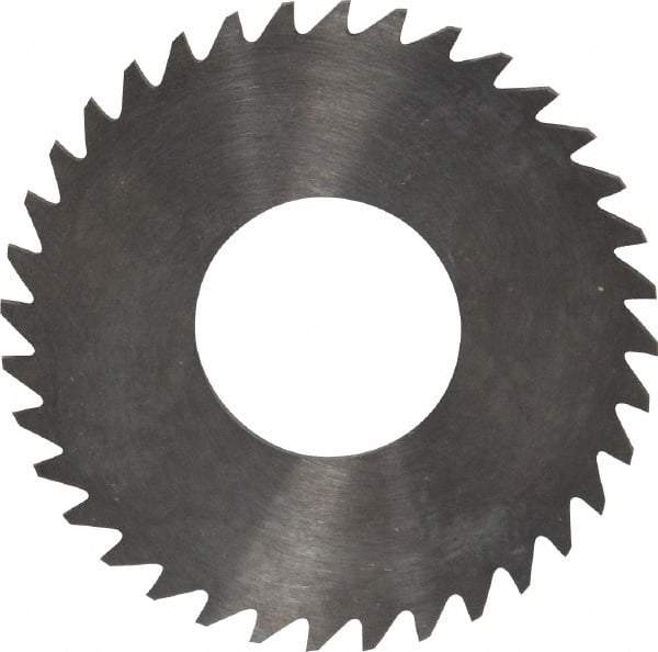 RobbJack - 1-1/4" Diam x 0.04" Blade Thickness x 1/2" Arbor Hole Diam, 36 Tooth Slitting and Slotting Saw - Arbor Connection, Right Hand, Uncoated, Solid Carbide, Concave Ground - Eagle Tool & Supply