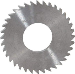 RobbJack - 1-1/4" Diam x 1/8" Blade Thickness x 1/2" Arbor Hole Diam, 36 Tooth Slitting and Slotting Saw - Arbor Connection, Right Hand, Uncoated, Solid Carbide, Concave Ground - Eagle Tool & Supply