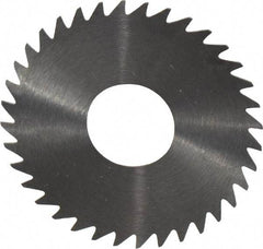 RobbJack - 1-1/2" Diam x 0.0156" Blade Thickness x 1/2" Arbor Hole Diam, 36 Tooth Slitting and Slotting Saw - Arbor Connection, Right Hand, Uncoated, Solid Carbide, Concave Ground - Eagle Tool & Supply