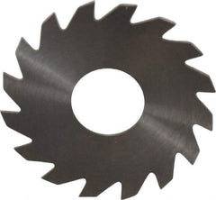 RobbJack - 1-1/2" Diam x 0.028" Blade Thickness x 1/2" Arbor Hole Diam, 16 Tooth Slitting and Slotting Saw - Arbor Connection, Right Hand, Uncoated, Solid Carbide, Concave Ground - Eagle Tool & Supply