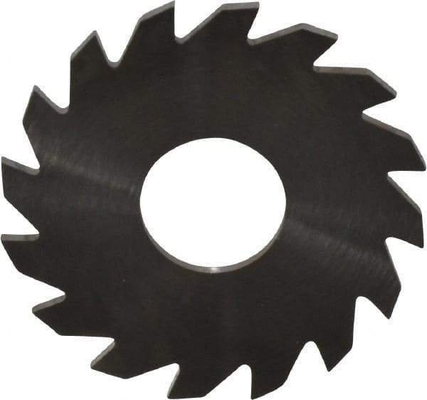 RobbJack - 1-1/2" Diam x 1/16" Blade Thickness x 1/2" Arbor Hole Diam, 16 Tooth Slitting and Slotting Saw - Arbor Connection, Right Hand, Uncoated, Solid Carbide, Concave Ground - Eagle Tool & Supply