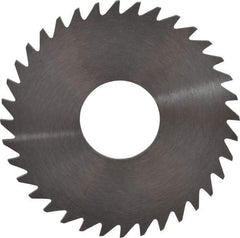 RobbJack - 1-1/2" Diam x 1/16" Blade Thickness x 1/2" Arbor Hole Diam, 36 Tooth Slitting and Slotting Saw - Arbor Connection, Right Hand, Uncoated, Solid Carbide, Concave Ground - Eagle Tool & Supply