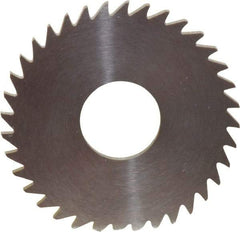 RobbJack - 1-1/2" Diam x 0.0781" Blade Thickness x 1/2" Arbor Hole Diam, 36 Tooth Slitting and Slotting Saw - Arbor Connection, Right Hand, Uncoated, Solid Carbide, Concave Ground - Eagle Tool & Supply