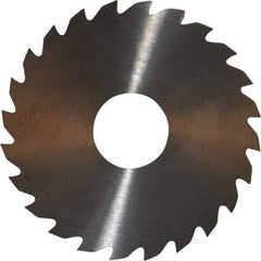 RobbJack - 1-3/4" Diam x 0.0312" Blade Thickness x 1/2" Arbor Hole Diam, 24 Tooth Slitting and Slotting Saw - Arbor Connection, Right Hand, Uncoated, Solid Carbide, Concave Ground - Eagle Tool & Supply