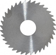 RobbJack - 1-3/4" Diam x 0.0312" Blade Thickness x 1/2" Arbor Hole Diam, 36 Tooth Slitting and Slotting Saw - Arbor Connection, Right Hand, Uncoated, Solid Carbide, Concave Ground - Eagle Tool & Supply