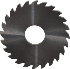 RobbJack - 1-3/4" Diam x 0.0937" Blade Thickness x 1/2" Arbor Hole Diam, 24 Tooth Slitting and Slotting Saw - Arbor Connection, Right Hand, Uncoated, Solid Carbide, Concave Ground - Eagle Tool & Supply