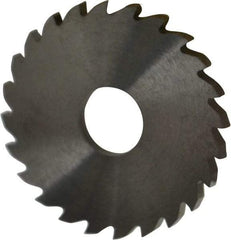 RobbJack - 1-3/4" Diam x 1/8" Blade Thickness x 1/2" Arbor Hole Diam, 24 Tooth Slitting and Slotting Saw - Arbor Connection, Right Hand, Uncoated, Solid Carbide, Concave Ground - Eagle Tool & Supply