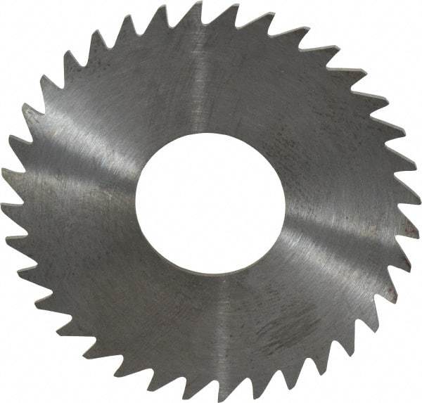 RobbJack - 1-3/4" Diam x 0.0312" Blade Thickness x 5/8" Arbor Hole Diam, 36 Tooth Slitting and Slotting Saw - Arbor Connection, Right Hand, Uncoated, Solid Carbide, Concave Ground - Eagle Tool & Supply