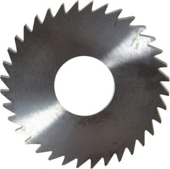 RobbJack - 1-3/4" Diam x 0.0937" Blade Thickness x 5/8" Arbor Hole Diam, 36 Tooth Slitting and Slotting Saw - Arbor Connection, Right Hand, Uncoated, Solid Carbide, Concave Ground - Eagle Tool & Supply