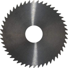 RobbJack - 2" Diam x 0.0156" Blade Thickness x 1/2" Arbor Hole Diam, 48 Tooth Slitting and Slotting Saw - Arbor Connection, Right Hand, Uncoated, Solid Carbide, Concave Ground - Eagle Tool & Supply