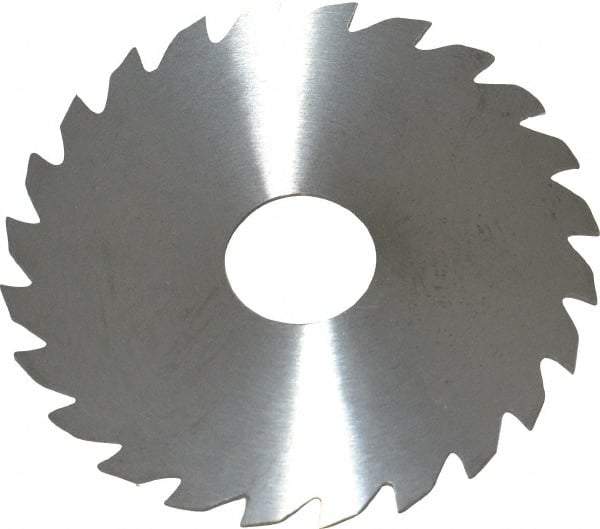 RobbJack - 2" Diam x 0.0312" Blade Thickness x 1/2" Arbor Hole Diam, 24 Tooth Slitting and Slotting Saw - Arbor Connection, Right Hand, Uncoated, Solid Carbide, Concave Ground - Eagle Tool & Supply