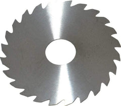 RobbJack - 2" Diam x 0.0312" Blade Thickness x 1/2" Arbor Hole Diam, 24 Tooth Slitting and Slotting Saw - Arbor Connection, Right Hand, Uncoated, Solid Carbide, Concave Ground - Eagle Tool & Supply