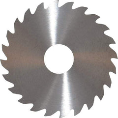 RobbJack - 2" Diam x 0.04" Blade Thickness x 1/2" Arbor Hole Diam, 24 Tooth Slitting and Slotting Saw - Arbor Connection, Right Hand, Uncoated, Solid Carbide, Concave Ground - Eagle Tool & Supply