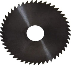 RobbJack - 2" Diam x 0.04" Blade Thickness x 1/2" Arbor Hole Diam, 48 Tooth Slitting and Slotting Saw - Arbor Connection, Right Hand, Uncoated, Solid Carbide, Concave Ground - Eagle Tool & Supply