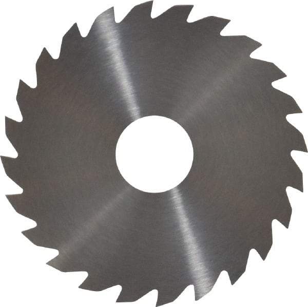 RobbJack - 2" Diam x 0.0468" Blade Thickness x 1/2" Arbor Hole Diam, 24 Tooth Slitting and Slotting Saw - Arbor Connection, Right Hand, Uncoated, Solid Carbide, Concave Ground - Eagle Tool & Supply