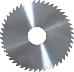 RobbJack - 2" Diam x 0.0468" Blade Thickness x 1/2" Arbor Hole Diam, 48 Tooth Slitting and Slotting Saw - Arbor Connection, Right Hand, Uncoated, Solid Carbide, Concave Ground - Eagle Tool & Supply