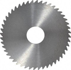 RobbJack - 2" Diam x 0.0781" Blade Thickness x 1/2" Arbor Hole Diam, 48 Tooth Slitting and Slotting Saw - Arbor Connection, Right Hand, Uncoated, Solid Carbide, Concave Ground - Eagle Tool & Supply