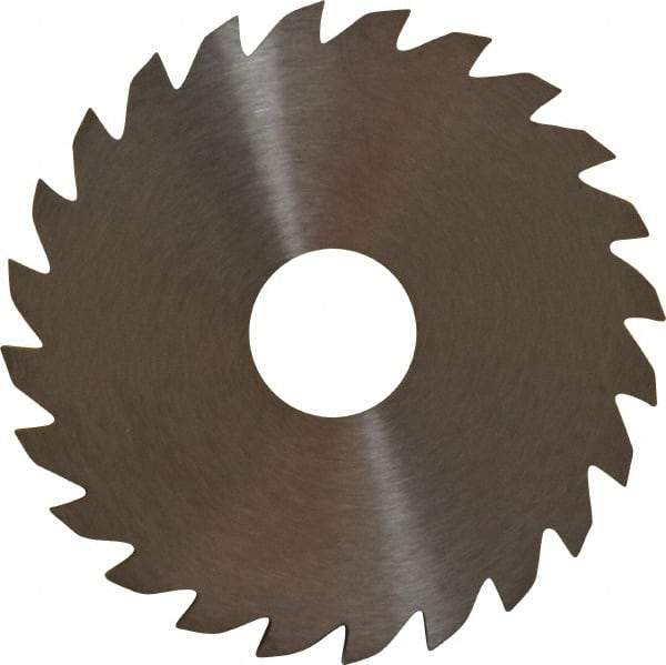 RobbJack - 2" Diam x 0.0937" Blade Thickness x 1/2" Arbor Hole Diam, 24 Tooth Slitting and Slotting Saw - Arbor Connection, Right Hand, Uncoated, Solid Carbide, Concave Ground - Eagle Tool & Supply