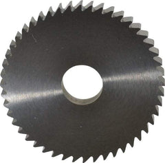 RobbJack - 2" Diam x 1/4" Blade Thickness x 1/2" Arbor Hole Diam, 48 Tooth Slitting and Slotting Saw - Arbor Connection, Right Hand, Uncoated, Solid Carbide, Concave Ground - Eagle Tool & Supply