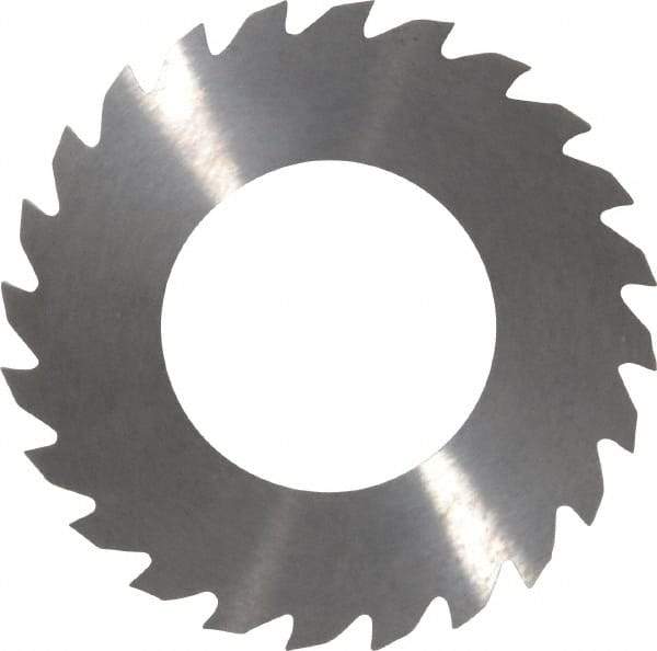 RobbJack - 2" Diam x 1/16" Blade Thickness x 1" Arbor Hole Diam, 24 Tooth Slitting and Slotting Saw - Arbor Connection, Right Hand, Uncoated, Solid Carbide, Concave Ground - Eagle Tool & Supply