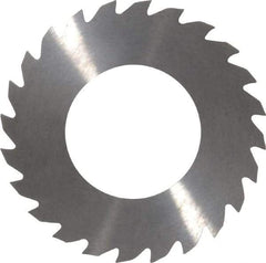 RobbJack - 2" Diam x 1/16" Blade Thickness x 1" Arbor Hole Diam, 24 Tooth Slitting and Slotting Saw - Arbor Connection, Right Hand, Uncoated, Solid Carbide, Concave Ground - Eagle Tool & Supply