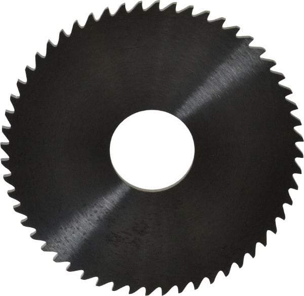 RobbJack - 2-1/4" Diam x 0.0781" Blade Thickness x 5/8" Arbor Hole Diam, 56 Tooth Slitting and Slotting Saw - Arbor Connection, Right Hand, Uncoated, Solid Carbide, Concave Ground - Eagle Tool & Supply