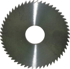 RobbJack - 2-1/4" Diam x 1/8" Blade Thickness x 5/8" Arbor Hole Diam, 56 Tooth Slitting and Slotting Saw - Arbor Connection, Right Hand, Uncoated, Solid Carbide, Concave Ground - Eagle Tool & Supply