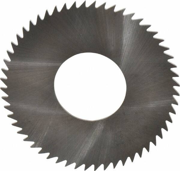 RobbJack - 2-1/2" Diam x 0.0468" Blade Thickness x 1" Arbor Hole Diam, 56 Tooth Slitting and Slotting Saw - Arbor Connection, Right Hand, Uncoated, Solid Carbide, Concave Ground - Eagle Tool & Supply