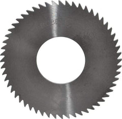 RobbJack - 2-1/2" Diam x 1/16" Blade Thickness x 1" Arbor Hole Diam, 56 Tooth Slitting and Slotting Saw - Arbor Connection, Right Hand, Uncoated, Solid Carbide, Concave Ground - Eagle Tool & Supply