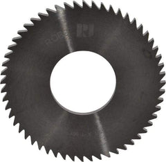 RobbJack - 2-1/2" Diam x 1/8" Blade Thickness x 1" Arbor Hole Diam, 56 Tooth Slitting and Slotting Saw - Arbor Connection, Right Hand, Uncoated, Solid Carbide, Concave Ground - Eagle Tool & Supply