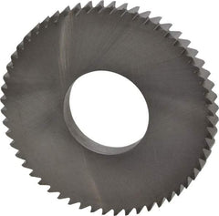 RobbJack - 2-1/2" Diam x 1/4" Blade Thickness x 1" Arbor Hole Diam, 56 Tooth Slitting and Slotting Saw - Arbor Connection, Right Hand, Uncoated, Solid Carbide, Concave Ground - Eagle Tool & Supply