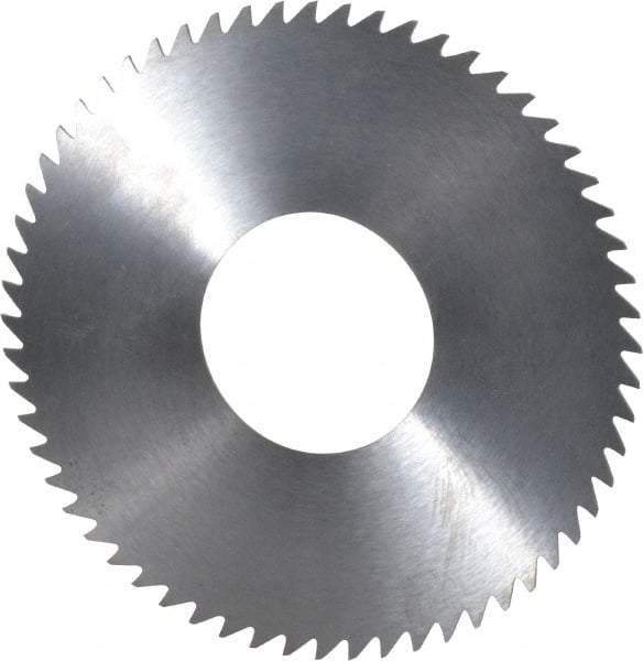 RobbJack - 2-3/4" Diam x 0.023" Blade Thickness x 1" Arbor Hole Diam, 60 Tooth Slitting and Slotting Saw - Arbor Connection, Right Hand, Uncoated, Solid Carbide, Concave Ground - Eagle Tool & Supply