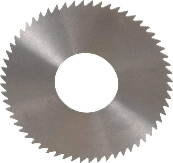 RobbJack - 2-3/4" Diam x 0.0468" Blade Thickness x 1" Arbor Hole Diam, 60 Tooth Slitting and Slotting Saw - Arbor Connection, Right Hand, Uncoated, Solid Carbide, Concave Ground - Eagle Tool & Supply