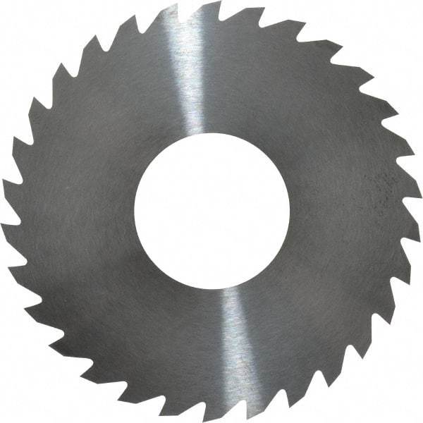 RobbJack - 2-3/4" Diam x 1/16" Blade Thickness x 1" Arbor Hole Diam, 30 Tooth Slitting and Slotting Saw - Arbor Connection, Right Hand, Uncoated, Solid Carbide, Concave Ground - Eagle Tool & Supply