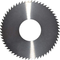 RobbJack - 2-3/4" Diam x 1/16" Blade Thickness x 1" Arbor Hole Diam, 60 Tooth Slitting and Slotting Saw - Arbor Connection, Right Hand, Uncoated, Solid Carbide, Concave Ground - Eagle Tool & Supply