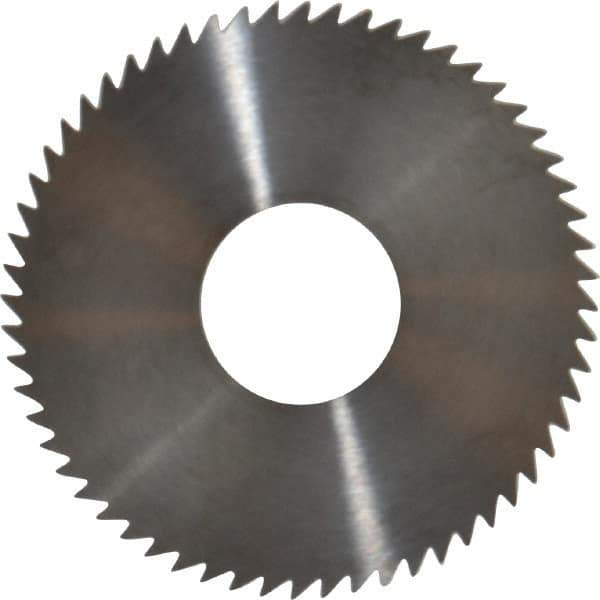 RobbJack - 3" Diam x 0.0156" Blade Thickness x 1" Arbor Hole Diam, 60 Tooth Slitting and Slotting Saw - Arbor Connection, Right Hand, Uncoated, Solid Carbide, Concave Ground - Eagle Tool & Supply