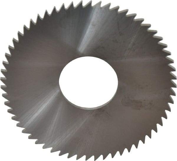 RobbJack - 3" Diam x 0.0781" Blade Thickness x 1" Arbor Hole Diam, 60 Tooth Slitting and Slotting Saw - Arbor Connection, Right Hand, Uncoated, Solid Carbide, Concave Ground - Eagle Tool & Supply