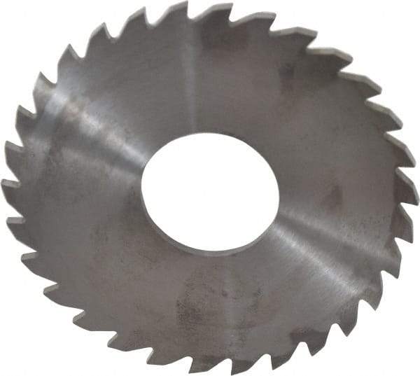 RobbJack - 3" Diam x 0.0937" Blade Thickness x 1" Arbor Hole Diam, 30 Tooth Slitting and Slotting Saw - Arbor Connection, Right Hand, Uncoated, Solid Carbide, Concave Ground - Eagle Tool & Supply