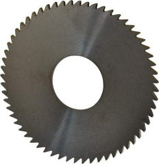 RobbJack - 3" Diam x 0.0937" Blade Thickness x 1" Arbor Hole Diam, 60 Tooth Slitting and Slotting Saw - Arbor Connection, Right Hand, Uncoated, Solid Carbide, Concave Ground - Eagle Tool & Supply