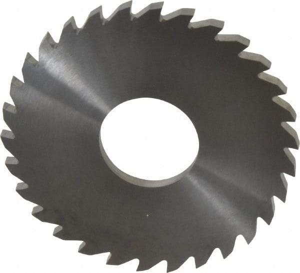 RobbJack - 3" Diam x 0.1562" Blade Thickness x 1" Arbor Hole Diam, 30 Tooth Slitting and Slotting Saw - Arbor Connection, Right Hand, Uncoated, Solid Carbide, Concave Ground - Eagle Tool & Supply