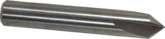 Keo - 1/4" Head Diam, 1/4" Shank Diam, 3 Flute 82° High Speed Steel Countersink - Bright Finish, 1-1/2" OAL, Single End, Straight Shank, Right Hand Cut - Eagle Tool & Supply